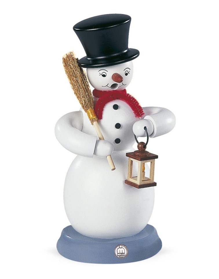 Räuchermann Schneemann farbig Räuchermann Schneemann farbig