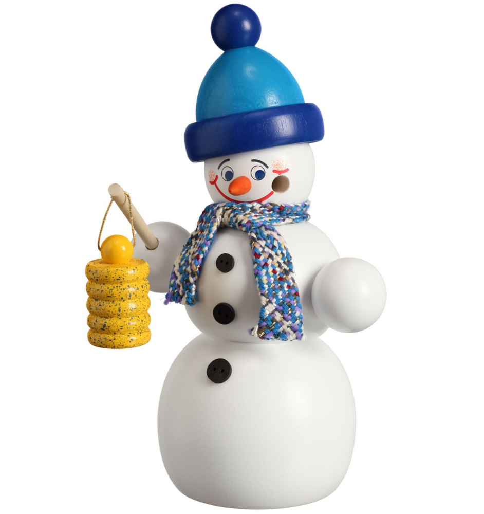 Räuchermann Schneemann mit Laterne Räuchermann Schneemann mit Laterne