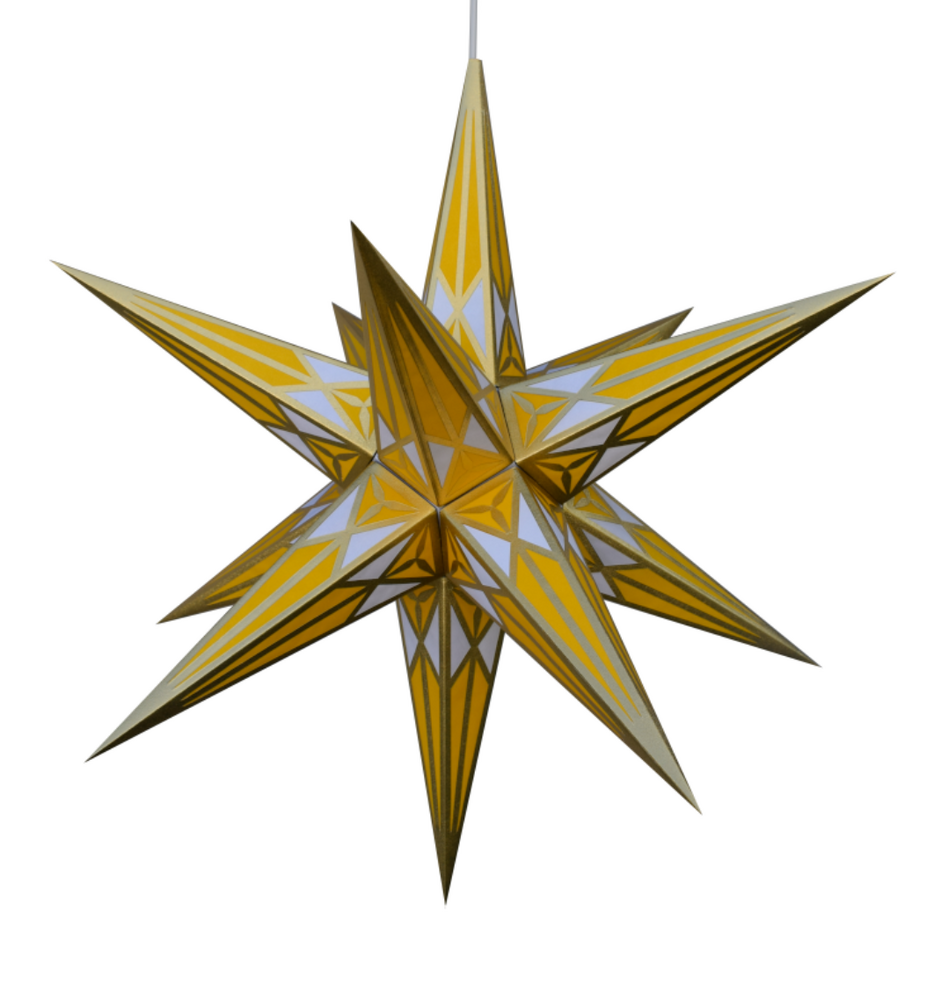 Hartensteiner Weihnachtsstern Gold-Gelb