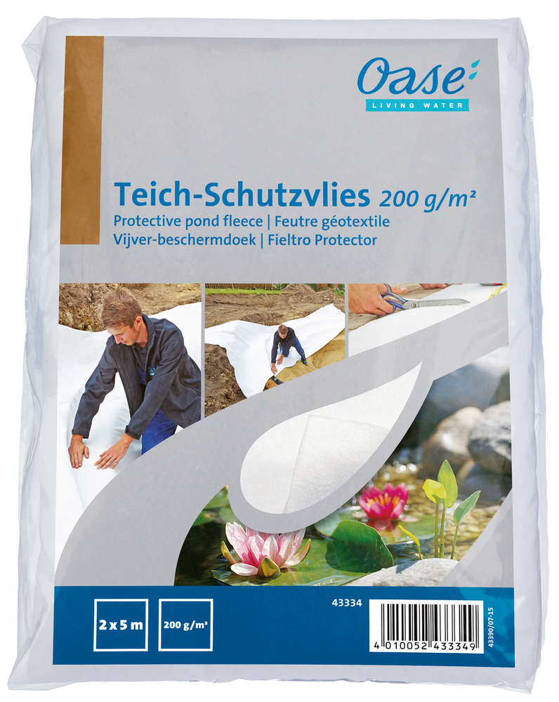 Teich-Schutzvlies 200 g/m2 / 2 x 5 m Teich-Schutzvlies 200 g/m2 / 2 x 5 m