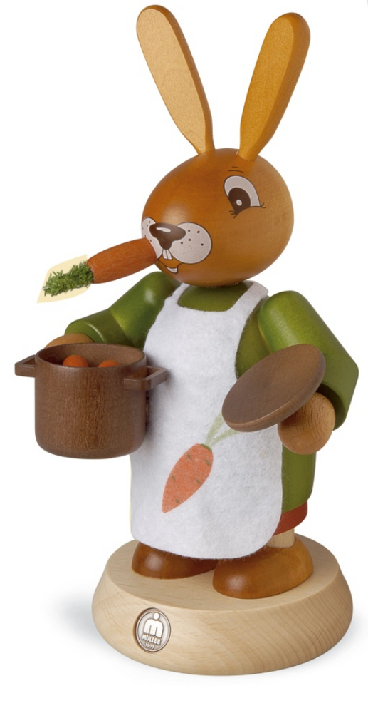Räucherhasenfrau farbig Räucherhasenfrau farbig