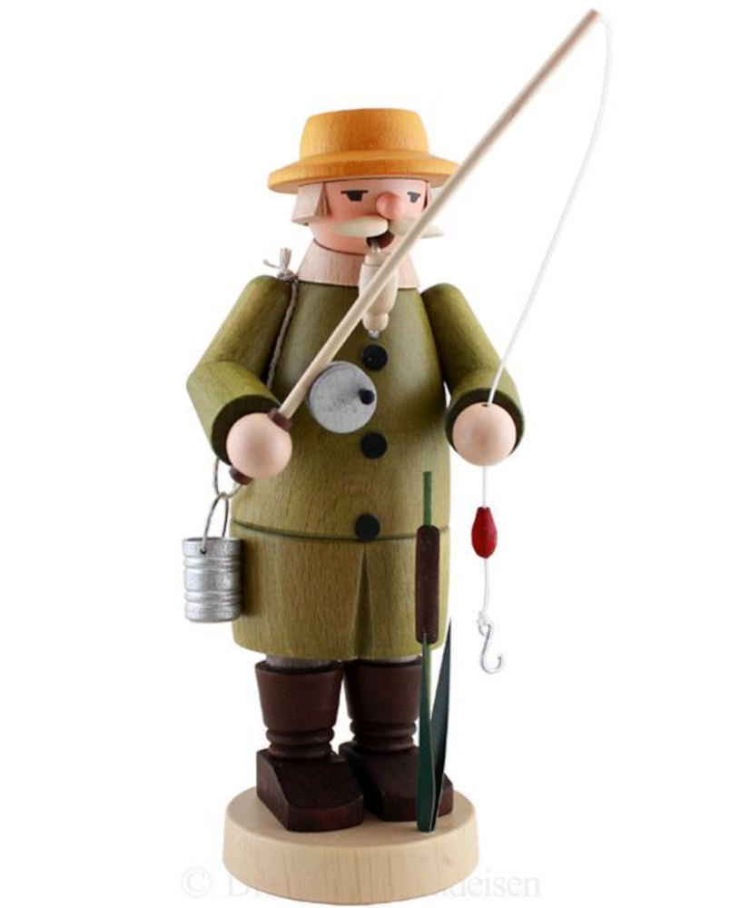 Räuchermann Angler Neu