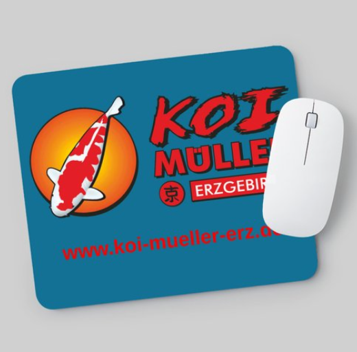 Mousepad mit Koi-Müller-Erzgebirge Logo Mousepad mit Koi-Müller-Erzgebirge Logo