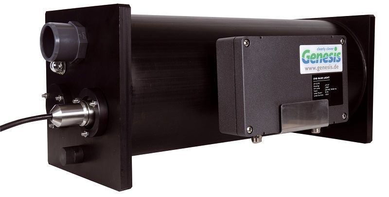 PE Gehäuse groß Ansch. 63 zu EVO Blue Light 90 Watt PE Gehäuse groß Ansch. 63 zu EVO Blue Light 90 Watt