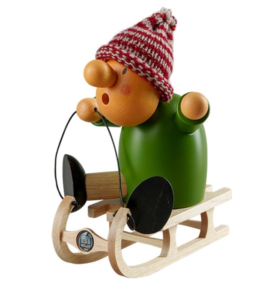 Räuchermann Müllerchen Rodler